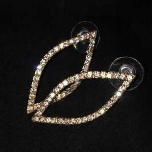 Hand modified rhinestone earrings